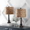 Jonathan Y Leona 21.25" Rustic Farmhouse Handwoven Water Hyacinth/Resin LED Table Lamp, Brown Wood Finish, 2PK JYL4052A-SET2 - alternate 3