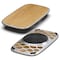 Homeroots Bamboo and Silver Active Standing Desk Balance Board 397717 - alternate 2