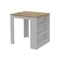 Homeroots 36in Natural and White Wood Kitchen Island With Storage 477891 - alternate 1