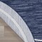 Homeroots 6' Navy Blue And Ivory Round Indoor Outdoor Area Rug 545976 - alternate 2