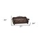 Homeroots 37" Espresso Top Grain Leather Sofa 348169 - alternate 2