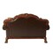 Homeroots 67in Brown And Redwood Faux Leather Loveseat and Toss Pillows 515739 - alternate 2