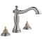 Delta 3-hole 6-16" installation Hole Widespread Lavatory Faucet, Stainless 3597LF-SSMPU-LHP - alternate 1