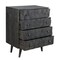 Homeroots 27" Dark Gray Solid Wood Four Drawer Dresser 489201 - alternate 2