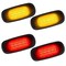 Recon 03-09 RAM DUALLY FENDER LENSES (4PC) 2 RED/2 AMBER LED LIGHTS SMOKE LE 264131BK - alternate 1