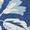 Homeroots 8' Navy Blue Denim Blue And Ivory Round Floral Washable Indoor Outdoor Area Rug 589556 - alternate 3