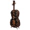 Vintiquewise Cello-Shaped Wine Holder 10-Bottle Freestanding Metal Rack Vintage Decorative Storage QI004779 - alternate 1