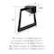 Amerock Blackrock Matte Black Contemporary 6-13/16 in 173 mm Length Towel Ring BH36002MB - alternate 2