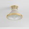 Hudson Valley Lighting Highclere 12.75 in. Flush Mount in Aged Brass/Off-White by Mark D. Sikes MDS2402-AGB/OW - alternate 2