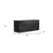 Homeroots 63" Black Six Drawer Shagreen Faux Croc Double Dresser 284153 - alternate 2