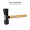 Groz Usa 16 in Tire Hammer with Hickory Wood Handle, 5.5 lb Dual Rubber and Steel Head 34780 - alternate 2