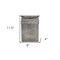 Homeroots 9" Gray Metal Paper Organizer With Lid 487936 - alternate 2