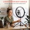 Squatz 11 in LED 12W Selfie Ring Light with Wired Control, 3 Color Modes, 10 Brightness Levels, Tripod SQTCK-1 - alternate 2