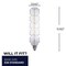 Bulbrite 40W Equivalent Amber Light WB Dimmable LED Grand Filament Water Bottle Shaped Nostalgic Light Bulb 776303 - alternate 3