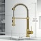 Vigo Edison Single Handle Pull-Down Sprayer Kitchen Faucet in Matte Brushed Gold VG02001MG - alternate 4