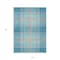 Homeroots 10' X 14' Teal Blue Gray And Brown Plaid Washable Indoor Outdoor Area Rug 596368 - alternate 3