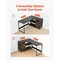Vevor L-Shaped Computer Desk 59-inch Reversible Gaming Desk 4 Woodern Drawers DX0202-C250335D-01 - alternate 5
