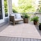 Homeroots 3' X 5' Pink And Ivory Abstract Washable Indoor Outdoor Area Rug 594953 - alternate 3