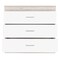 Homeroots 32" White and Gray Three Drawer Dresser 544036 - alternate 2