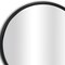 Homeroots 20" Black Metal Round Accent Mirror 611863 - alternate 2