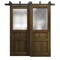 Sartodoors Sliding Closet Barn Bypass Doors 36 x 84 inches, Ego 5011 Marble Oak, Modern 6.6ft Rails Hardware EGO5011BBB-DMR-3684 - alternate 1