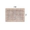 World Rug Gallery Blue Washable Rug - Traditional Pattern, Flat Pile for Living Room or Office 2 ft x 3 ft WR173BLUE2X3 - alternate 2
