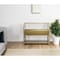 Homeroots 32" Gold Iron and Metal Two Tier Bookcase 389580 - alternate 2