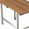 Homeroots 18" X 28" Brown Teak Rectangular Shower Bench 549352 - alternate 2