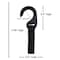 Nahanco 7in Black Heavy Duty Backroom/Stockroom Hook w/ Nylon Straps for Clothes Hanger Management, 100PK GHB100 - alternate 2