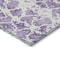 Homeroots 8' Lilac And Ivory Round Abstract Washable Indoor Outdoor Area Rug 614175 - alternate 1