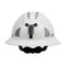 Jsp Full Brim Mining Hard Hat w/HDPE Shell, 6-Point Polyester Suspension, Wheel Ratchet Adjustment and CR 280-EV6161MCR2-10 - alternate 2