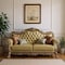 Homeroots 85" Bone Faux Leather Wood Sofa With Toss Pillows 490997 - alternate 3
