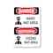 Signmission OSHA, Hard Hat Area Bilingual, 7in X 5in, 5" W, 7" H, Hard Hat Area Bilingual, OS-DS-D-57-VP-1292 OS-DS-D-57-VP-1292 - alternate 1