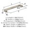 Amerock Metro 3-3/4 inch (96mm) Center-to-Center Satin Nickel Cabinet Pull, 10PK 10VMP37290G10 - alternate 2