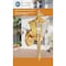 Boston Harbor 4003H-2 Outdoor Wall Lantern, 120 V, 60 W, Steel Fixture, Polished Brass Fixture 4003H2 - alternate 2