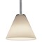 Access Lighting Martini, Pendant, Brushed Steel Finish, White Glass 28004-1R-BS/WHT - alternate 2