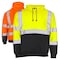 Dome75 Pullover Hoodie, ANSI/ISEA 107-2020 Class 3, Polyester, HiVis Orange/Black Bottom, MD DHP1632 - alternate 1