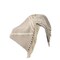 Homeroots 60" X 50" Cream Woven Cotton Herringbone Throw Blanket with Fringe 516550 - alternate 1