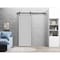 Sartodoors Sliding Barn Door Hardware Grey 30x84 Solid Core Modern Interior QUADRO4111BD-B-GRE-3084 - alternate 1