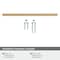 Amerock Monument 8-13/16 in 224 mm Center-to-Center Champagne Bronze Cabinet Pull BP36909CZ - alternate 2