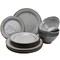Gibson Elite Terranea 12 Piece Dinnerware Set in Grey 116889.12 - alternate 1