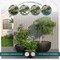 Leisuremod Iris Modern Round Planter - Fiberstone & MGO Clay - Drainage Holes & Weather Covers Included IP7BL - alternate 2