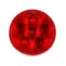 Truck-Lite Super 44, LED, Red, Round, 6 Diode, Stop/Turn/Tail, Fit 'N Forget S.S.0, 12V 44302R3 - alternate 1