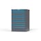 Strong Hold 10 drawer cabinet - (2x 2ft, 8x 3ft) - Blue accents - Keyed Alike S3044-PPAAS-1003FS - alternate 3