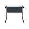 Homeroots 78" Clear and Black Glass and Metal Corner Computer Desk 654255 - alternate 2