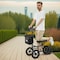 Vevor Knee Scooter Carbon Steel Folding Knee Walker Recovery Scooter 350LB Loads HFK-9225G-12 - alternate 3