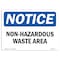 Signmission Non-Hazardous Waste Area , 18 Inch X 12 Inch, Aluminum Metal Sign OS-NS-A-1218-L-15073 - alternate 1