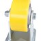 Vestil Polyurethane Rigid Caster 4 In. Diameter x 2 In. Width 440 Lb. Capacity Yellow/Gray CST-PY-4X2PUA-R - alternate 2