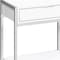Homeroots 24" Silver And White Wood And Metal End Table With Drawer And Shelf 333226 - alternate 2