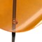 Leisuremod Modern Oyster Transparent Side Dining Side Chair with Black Base in Transparent Orange OCB-17TOR - alternate 4
